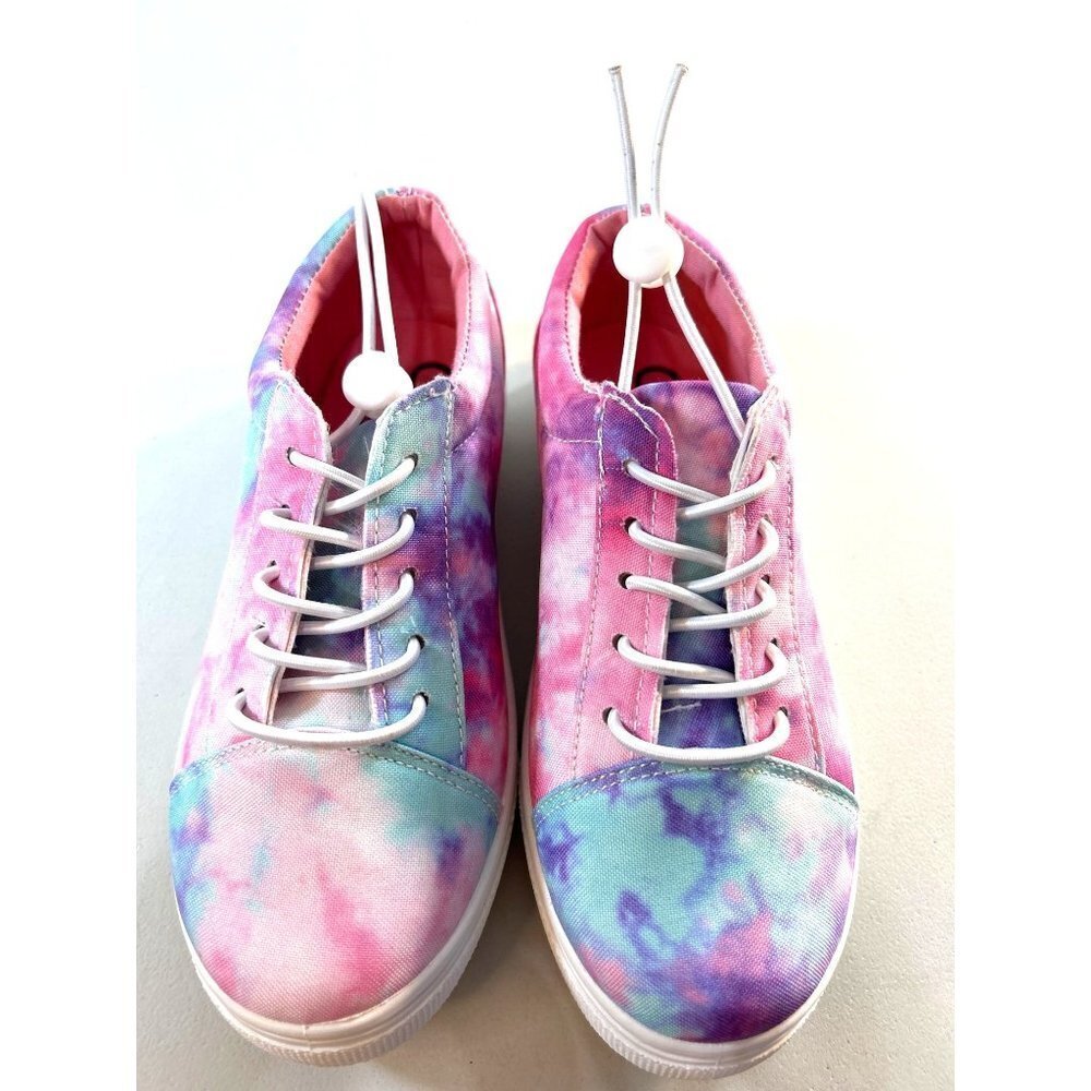 Olivia Miller Girls Slip on Sneakers Multicolored Ty Dye Size 1